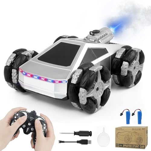 Remote Control Car,RC Cars for Boys 4-7 8-12, 4WD High Speed All Terrain Remote Control Monster Truck, 1:16, 2.4GHZ Monster Truck Toy with LED Lights & Spray,Kids Christmas Birthday Gift for Boys