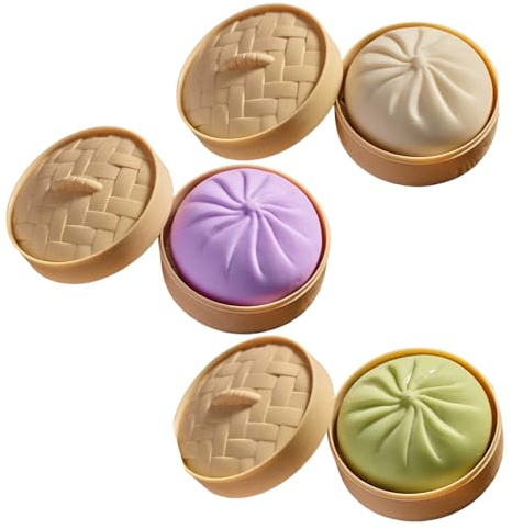 3 ravioli giganti glitterati, ravioli giganti, mega arcobaleno, pasta di decompressione carina e morbida per adulti, viola + bianco + verde