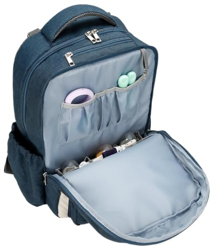 Grands sacs à dos à , sac à dos à pour femmes Sac à pour poussette double | Sac à dos de maman de capacité imperméable pour l'extérieur