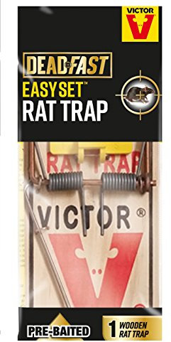Victor 20300402 Deadfast Easy Set Rat Trap, Wooden