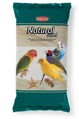 Padovan Natural Sand Sabbia Igienica per il Fondo delle Gabbie degli Uccelli Sacchetto da 5 kg