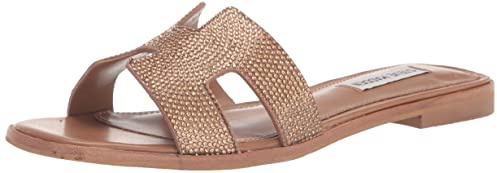 Steve Madden Women's Hadyn Sandal, Bronze Rhinestone, 3 UK