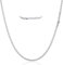 LOCCY Men Sturdy Snake Chain Necklace, 2/3/4mm Mens Snake Chain Stainless Steel Silver Black Round Snakes Necklace for Men Women, 18 20 22 24 26 28 Length (Silver-2mm, 22)