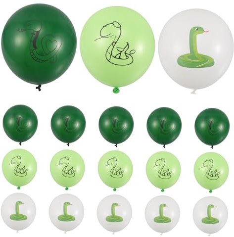 CHICAMPERA 18Stücke Schlangenballon Für Partydekoration Aufblasbare Schlangenballons Verschiedenen Farben Ballons Für Geburtstagsfeiern Und Sportevents
