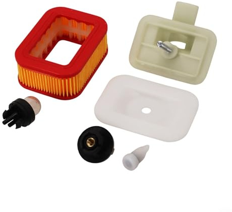 Yuanpgky Kit de ventilación de tanque de combustible para motosierra con bombilla de imprimación y base de repuesto para modelos 5200, 5800, 52 CC, 58 cc, 6 piezas de filtro de aire para motosierra