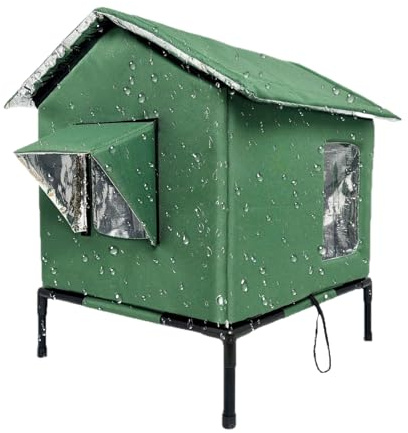 Casa isolata per animali domestici, calda e termica, design resistente alle intemperie, per piccoli animali, perfetta per giardino, campeggio, patio, spiaggia, balcone, appartamento, viaggi, viaggi