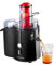 Concept Elettrodomestici LO7027 Centrifuga Fresh con Imboccatura, 1000 Watts 1 litri, Stainless Steel, Nero