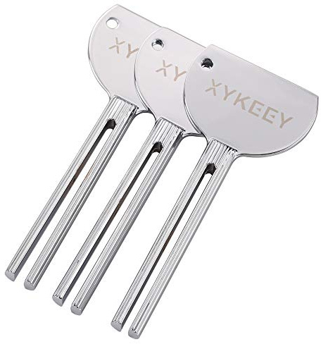 Tube Key Tooth Paste Squeezer – Set of 3 Manual Toothpaste Squeezer, XYKEEY Toothpaste Tube Squeezers