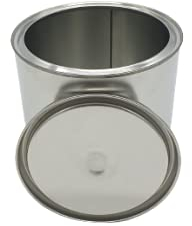 Barattoli in latta vuota per vernici e solventi con coperchio in varie misure (2 Lt.)