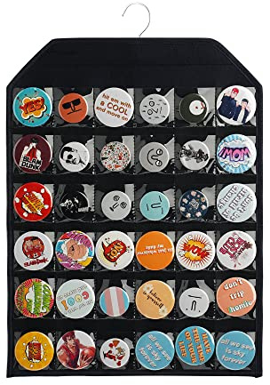 PACMAXI Wall Hanging Badge Button Pins Organizer Display Storage Stand