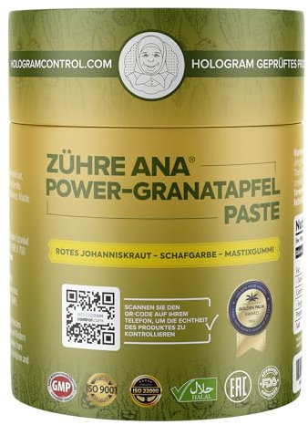 Zühre Ana Power-Granatapfel-Paste, Natürliche Hilfe bei Magenproblemen, Reflux, Gastritis und Verdauungsstörungen - Schnell wirkend, entzündungshemmenden Eigenschaften