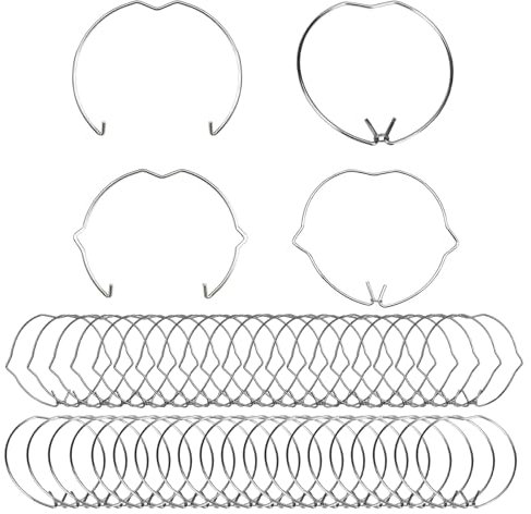 80 Stück Haltefeder Ringe Set, Haltefederringe Clips für GU10 MR16, Lampenhalter Sprengring für Spot Light Halogenlampe(51 & 44mm)