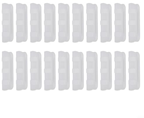 Växthusfilmklämmor, 20 st växthusklämmor för ram rörstång klämsats för växthus (vit 25 mm)