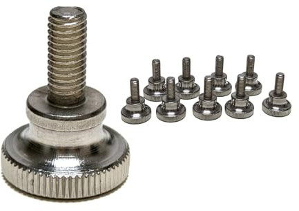 Lot De 10 Vis Moletée M5x12 En Acier Inoxydable 304, Tête Plate, Haute Précision, Résistantes à La Corrosion, Facile À Serrer À La Main, Idéales Pour Fixation Rapide, Bricolage, Panneaux