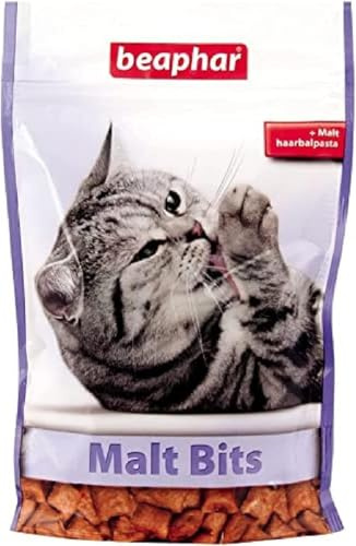 Malt Bits per gatti | perdite erlis con orzo pasta | Anti Capelli Ball bei gatti | senza zucchero zusatz| 150 (Confezione da 5)
