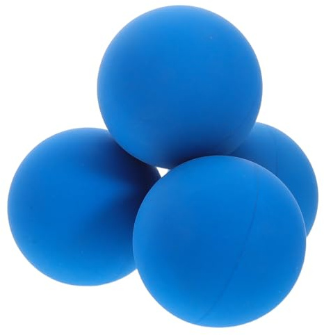 GOOHOCHY Set da 4 Palline da Squash da Allenamento in Gomma ad Alto Rimbalzo, Mini Palline Rimbalzanti, Palla da Allenamento di Reazione Versatile per Sport Indoor e Outdoor