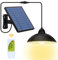 XYUE Solar Shed Light, Solar Pendant Light Indoor Outdoor with Remote Control, 3100K Waterproof Led Outdoor Hanging Light for Garden Patio Shed Garage