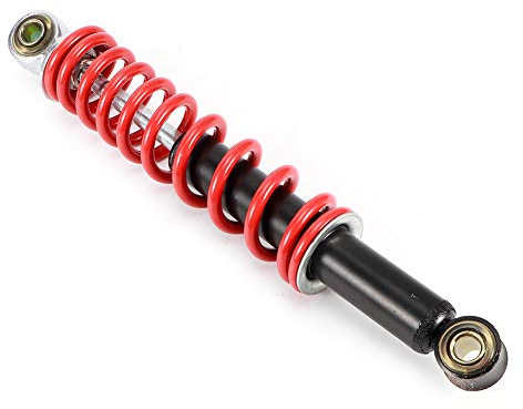 Amortisseur Moto, Qiilu Amortisseurs en acier inoxydable avant arrière amortisseur 270mm pour 50cc-125cc Dirt Pit Bike ATV Go Kart moto