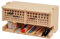 Bucasso Holz-Modellbausatz-Werkzeugaufbewahrungsregal mit 100 Löchern, Pinsel-/Farb-Organizer mit MDF-Material, Pinsel-/Werkzeughalter, passend für Tamiya/Gundam-Werkzeuge, GK6