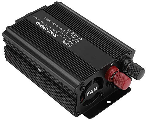 Inversor de energía Solar, Inversor de Onda sinusoidal de corrección, Cargador de Transformador Convertidor de 12 V 220 V 600 W para automóviles