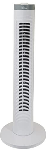 bimar VC77 Ventilatore a Colonna 80 cm con Timer. Ventilatore a Torre 3 Velocità, Inclinazione Regolabile, Oscillazione Automatica Destra e Sinistra, Motore 45W
