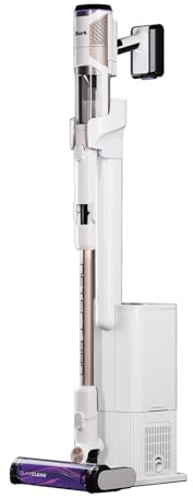 Shark Detect Pro Aspiradora sin cable, 60 min autonomía, sistema de vaciado automático (2 litros de capacidad), ligera y flexible, Anti Hair Wrap, boquilla estrecha, blanco/bronce, IW3611EU