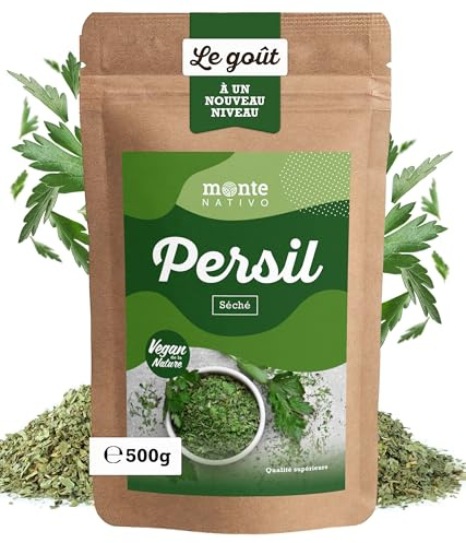 Parsley dried Monte Nativo (500g) - Rubbed Parsley - Gently dried and aromatic Spices ideal for Cooking and Seasoning
