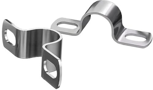 ORTAVA 10 Stück U-Rohrschellen Ø 20 mm, Befestigungsschelle, Rohrschellen, Rohrschelle, Rohrbefestigung, Rohrschellen 20mm, Edelstahl 304, Dicke 1,3mm