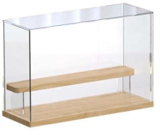 YPIOUREN Durchsichtige Vitrine Aus Acryl Mit Licht, Vitrine Mit Ständer Und Staubdichter Schutz, Vitrine Aus Acryl, Miniaturvitrine, For Sammlerstücke Und Actionfiguren(Without light,32*12*21.2cm)
