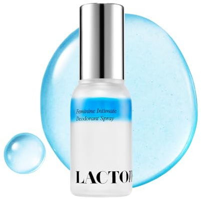 LACTOMEDI Feminine Intimate Deodorant Spray | pH Balancing Spray | Artificial Fragrance-Free | Clinically Formulated for Odor Neutralization | Gentle, and Convenient | 1.01 fl oz (Aqua bloom)