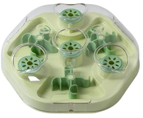 Flkiglm Giocattoli Distribuendo per Cani,Gioco di Intelligenza con Distributore di Crocchette - Giocattolo Distributore di Dolci Con Fori Per Snack | Per Cuccioli e Cani di Taglia Media Grande