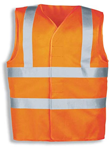 Uvex Protection Flash arbetsväst – varningsväst för män – orange – Gr M