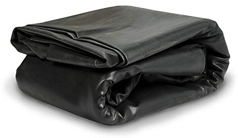 Aquascape PRO Grade 45 MIL EPDM Fish-Safe Pond and Fountain Liner, 10-ft x 10-ft, 100 sq ft, Black