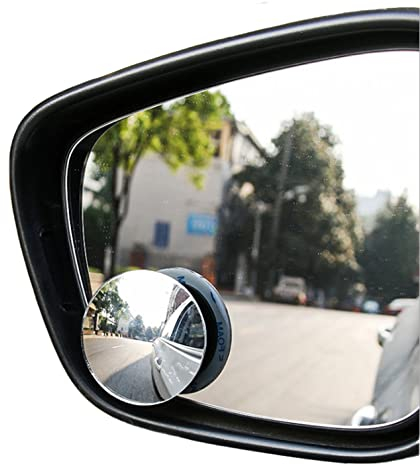 Blind Spot Mirrors For Cars Waterproof 360°Rotatable Convex Rear View Mirror Round Shape Wide Angle Car Wing Mirror For Universal Cars Traffic Safety -2 Pack