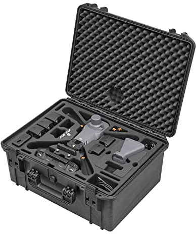 TOMcase Koffer „Ready to Fly” für DJI Mavic 3 Enterprise/Thermal/Advanced/Multispectral - Plus Combo - RC Pro Controller - „Akkus Laden im Koffer Funktion IP67 wasserdichter Case - Made in Germany-