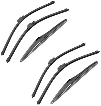 Nachfüllpackungen Wischerblätter Für Toyota Für Yaris MK3 2011 2012 2013 2014 2015 2016 2017 2018 2019 Vorne Hinten Windschutzscheibe Scheibenwischerblatt(Farbe:6 STÜCK)