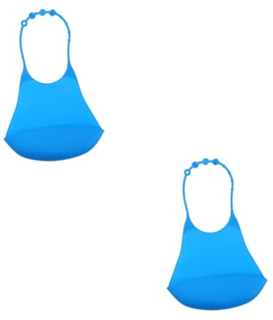 HAPINARY 2stücke Portable Silikon-latz Für Erwachsene Wasserdichter Und Wiederverwendbarer Kleiderschutz Für Senioren Einfach Zu Reinigen Und Verstellbar Für Und Trinken