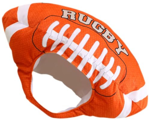 TOYANDONA Sombrero de Disfraz de Rugby para Fiesta, Cómodo y Portátil, Hecho de Felpa y Algodón Pp Forma de Balón de Fútbol Americano para Accesorios Fotográficos