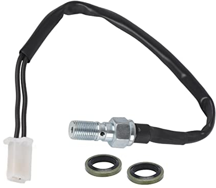 Interruttore Del Freno Idraulico Del Motociclo, M10 X 1.0 Interruttore Luce Pressione Freno Idraulico, Per Moto Scooter Ciclomotori Bicicletta Sporca Pitbike ATV, Testa Dritta Con 2 Guarnizioni