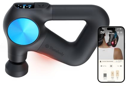 Theragun PRO Plus | Pistola Massaggio Muscolare | Velocità regolabili | Schermo OLED | Braccio Rotante | 6 Testine | Massaggiatore professionale per scioglierei (Pro Plus - Nero)