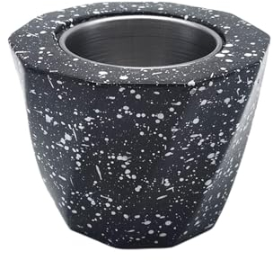 Hailerio Fuego portátil - Cuenco Fuego Mesa hormigón,Cuenco para Fuego, Mini Chimenea Personal, Chimenea Cemento, Cuenco geométrico para Hoguera para Patio Trasero y balcón