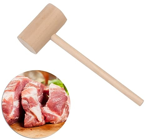 Milisten 4 Stück Mini-krebshammer Krabbenhammer Fleischstampfer Minihammer Fleischhammer Meeresfrüchte-Hammer Puzzle-Spielzeug Küchenwerkzeug Hölzern Zartes Fleisch