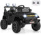 GYMAX Kids Ride on Car, 12V Battery Powered Toy Car with Remote Control, Lights, Music, Horn, Bluetooth, USB, Shock Suspension and Slow Start, Children Electric Off Road Truck for 3 Years Old+ (Black)