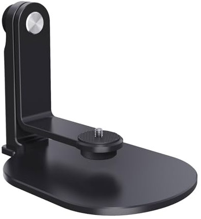 MARCBUSE Soporte de proyector giratorio e inclinable de 360° ajustable, soporte de proyector de escritorio para proyectos de video en interiores y exteriores, aluminio