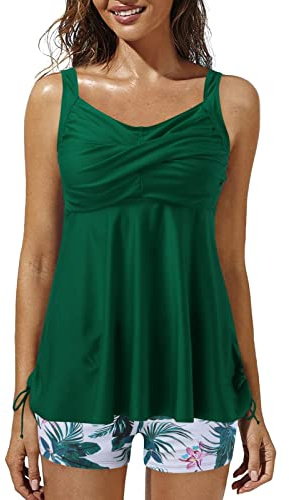 Tankinis Mujer 2025 Natación Bañador Reductor Barriga Traje De Baño Conjunto De Tankinis Talla Grande Sexy Trajes De Baño Push Up Con Relleno Tankini Reductores Deportivo Ropa De Baño Monokinis Oferta