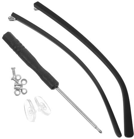 ifundom Branches de Lunettes de Rechange Universelles Tr90 5Mm Larges Kit Accessoires Réparation Lunettes de Soleil et Lecture Pièces de Rechange Résistantes et Flexibles Usage