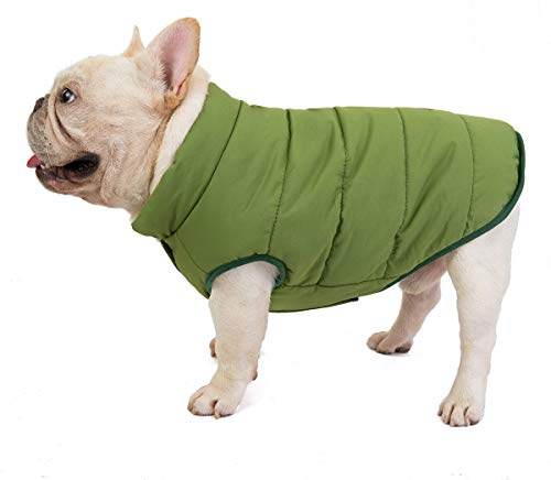 Abrigo de Perro Abrigo de Clima Frío Chaqueta a Prueba de Viento Chaleco de Perro de Lana Abrigo de Ropa Gruesa de Invierno para Perro Pequeño