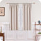 MRTREES Beige Pencil Pleat Blackout Curtains 54 Inch Drop, Short Thermal Curtains with Hooks for Bedroom and Kitchen, 2 Panels 117x137 CM 46x54 Inch Beige