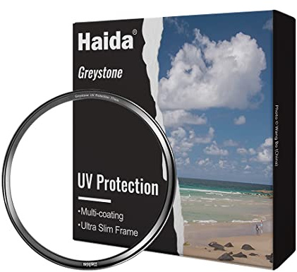 Haida 58mm UV-filter med gyllene yttre ring – ultratunt ultraviolett linsfilter flerbelagt skyddsfilter