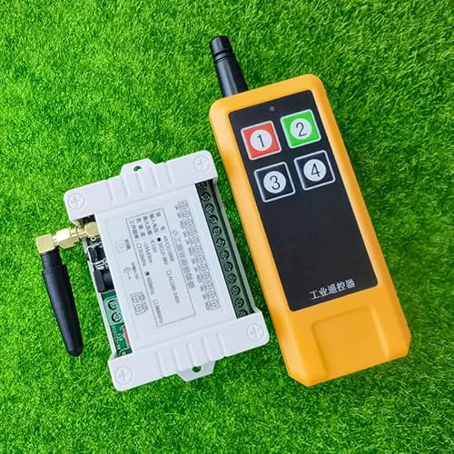 YHANNI Ndustrial Sector DC 12V 24V 4CH RF trådlös fjärrkontroll brytare radiomottagare med 10M-200M långdistans fjärrkontroll